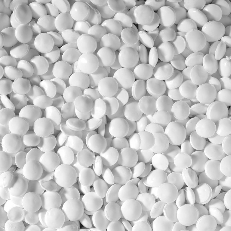 extrusion polipropileno blanco